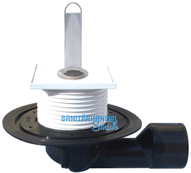 HL80.2 Bodenabl. DN50/75 drehb. m. GV. Vent.Pl. u. Standrohr 100