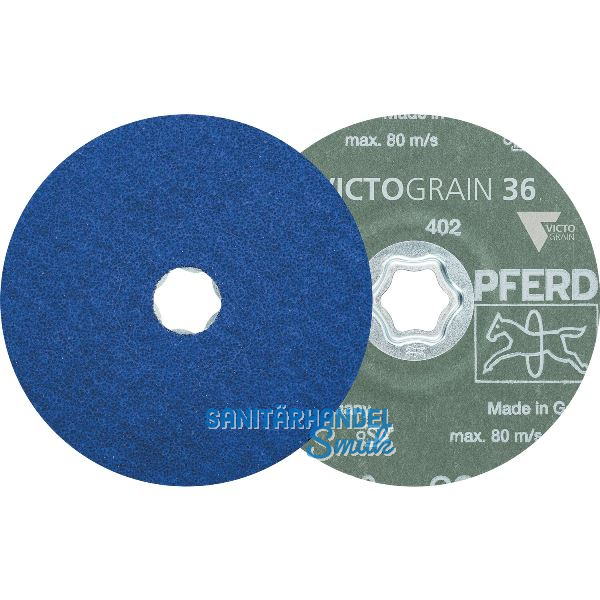 Fiberscheibe Combiclick � 125 mm Korn 36 f�r Metallschliff