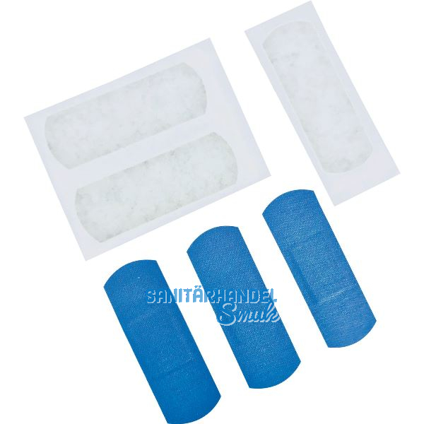 LEINA Pflasterstrips elastisch Farbe blau 2,5 cm x 7,2 cm