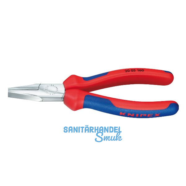 KNIPEX Flachzange DIN 5745 mit kurzen, flachen Backen 2K-Griff L�nge 140 mm
