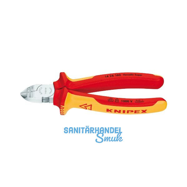 KNIPEX Abisolier-Seitenschneider VDE-isololiert L�nge 160 mm