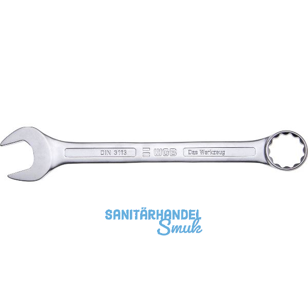WGB Ringmaulschl�ssel DIN3113A 22 mm Ringseite 15� gekr�pft