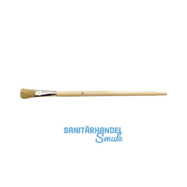 Pinsel Lyoner flach Gr. 6 mit heller Chinaborste