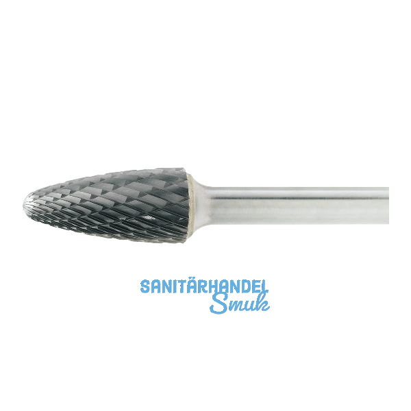 LUKAS HM-Fr�sstift Form F Rundbogen Kopf � 10 mm L�nge 20 mm Zahnung 3