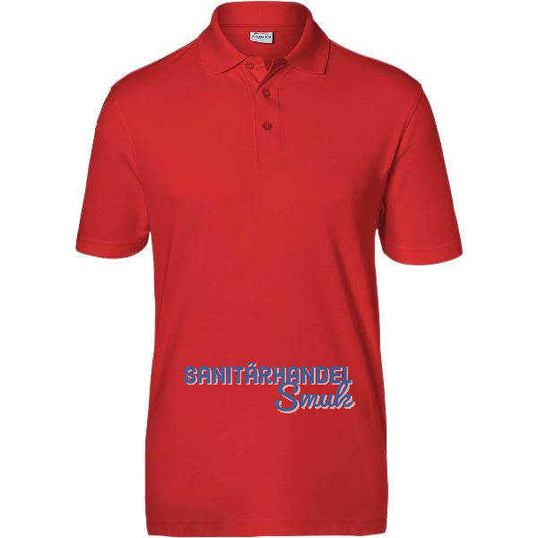 K�BLER Polo-Shirt Form 5126 mittelrot XXL