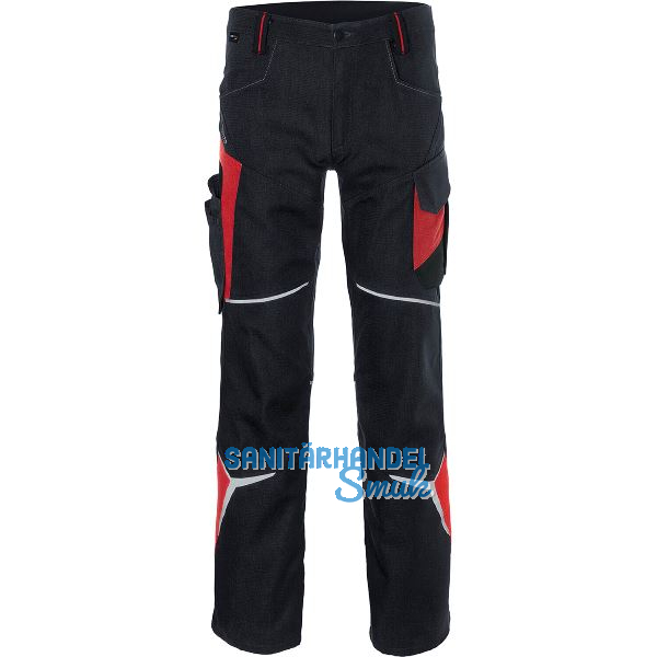K�BLER Bundhose Bodyforce schwarz/mittelrot 46