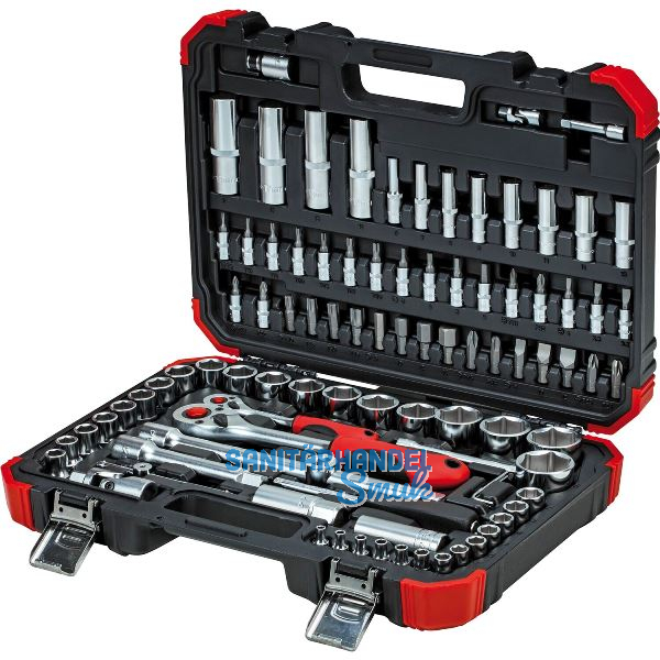 GEDORE RED Steckschl�ssel-Satz 1/4" + 1/2" mit Umschaltknarren 94-teilig