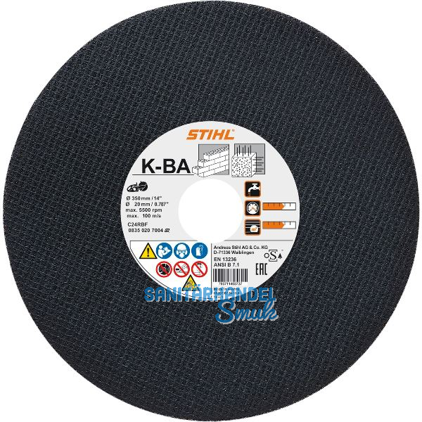 STIHL Kunstharz-Trennscheibe 300 x 3,5 Stein Beton Aluminium