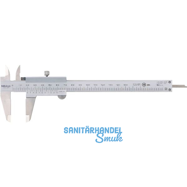 MITUTOYO Analog-Messschieber m. Feststellschraube Tiefenma� flach Messb. 0-150mm