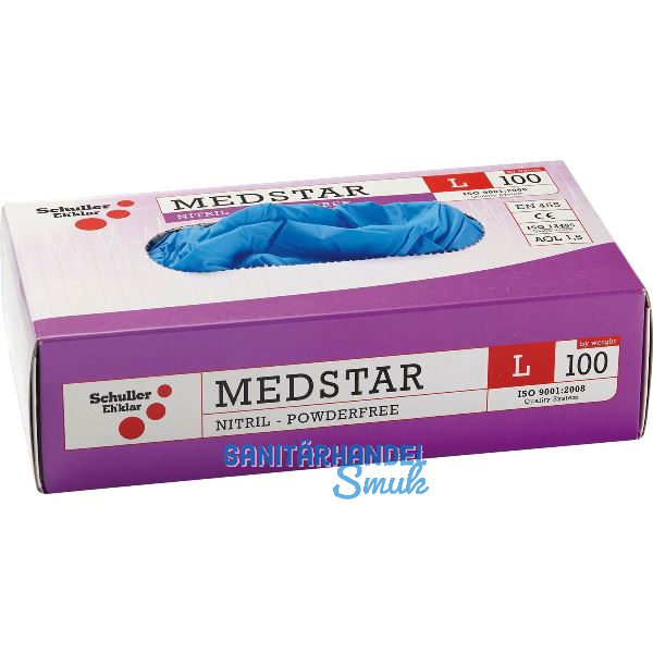 SCHULLER Einweghandschuhe Med Nitril L - 100 St�ck