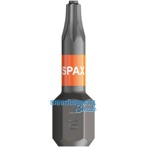 SPAX Bit-Einsatz T-Star 1/4"sechskant T10/25 mm Zapfenf�hrung, Inhalt 5 St�ck