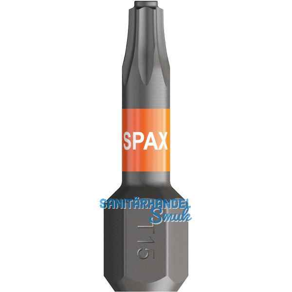 SPAX Bit-Einsatz T-Star 1/4"sechskant T15/25 mm Zapfenf�hrung, Inhalt 5 St�ck