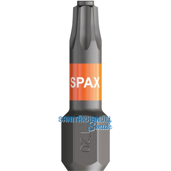 SPAX Bit-Einsatz T-Star 1/4"sechskant T20/25 mm Zapfenf�hrung, Inhalt 5 St�ck