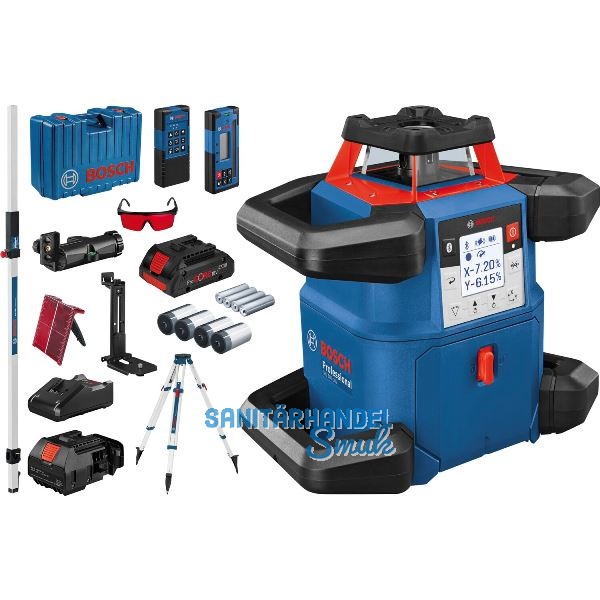BOSCH Rotationslaser GRL 600 CHV Set IP68 rot