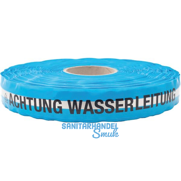 Ortungswarnband "Achtung Wasserleitung" blau 250 m