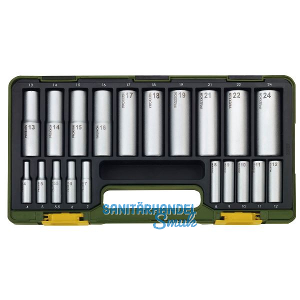 PROXXON Spezial Steckschl�ssel-Satz mit Tiefbetteins�tzen 20-teilig