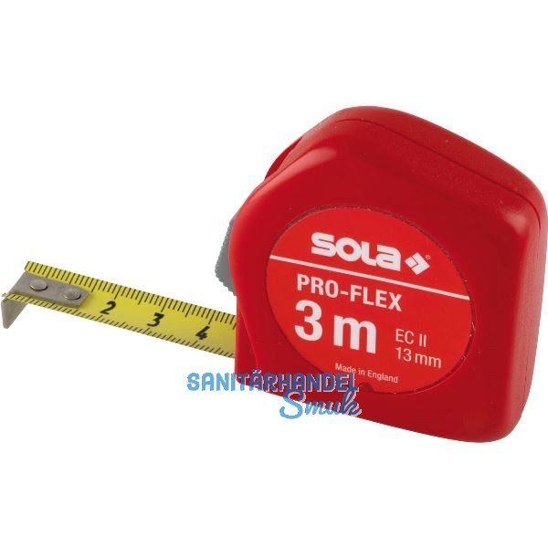SOLA Rollbandma� Pro-Flex 3 m EG-Pr�fzeichen Genauigkeit II