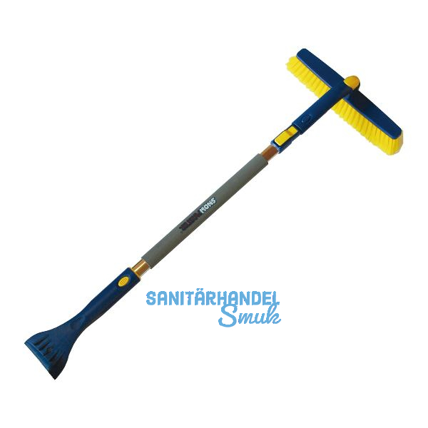 Eiskratzer SUV mit ausziehbarem Teleskopstiel bis 1400 mm und drehbarem Besen