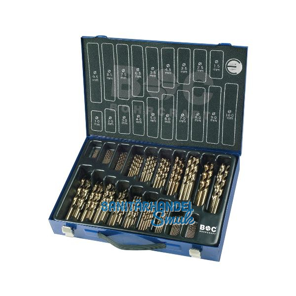 BOHRCRAFT Bohrer-Magazinbox DIN338RN HSS Co5 � 1-10 mm 70-teilig