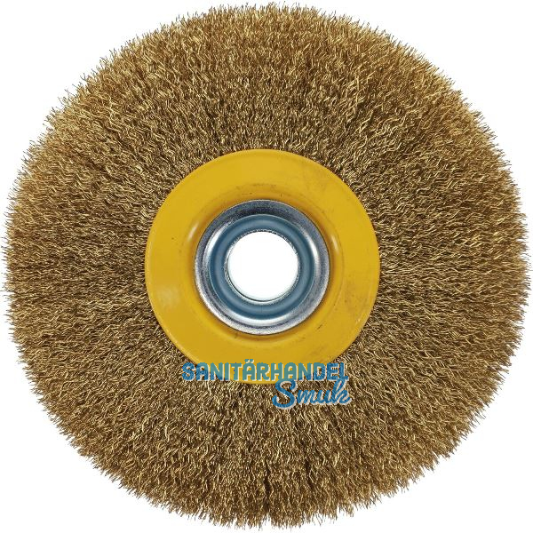 OSBORN Rundb�rste mit Bohrung 150 x 32 x 20 mm Messing gewellt