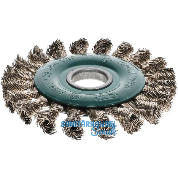 OSBORN Rundb�rste gezopft 125 x 6 x 22,2 mm rostfreier Stahldraht