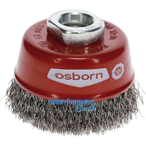 OSBORN Fl�chenreinigungs Topfb�rste 60 x 20 mm Stahldraht M14