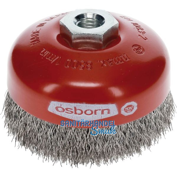 OSBORN Fl�chenreinigungs Topfb�rste 100 x 22 mm Stahldraht M14