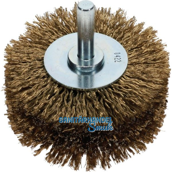 OSBORN Rundb�rste mit Schaft 80 x 35 x 8 mm vermessingter Stahldraht