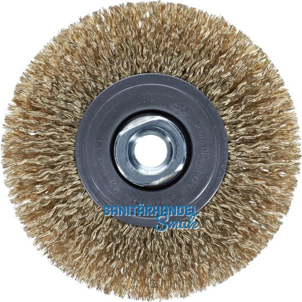 OSBORN Rundb�rste mit Gewinde 115 x 12 mm vermessingter Stahldraht M14