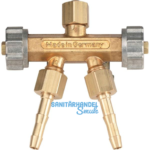 POLOGEN Doppelablassventil G 1/4" f�r Sauerstoff