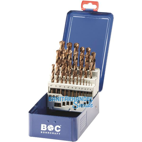 BOHRCRAFT Bohrer-Kassette DIN338RN HSS Co5 � 1-13 mm 25-teilig
