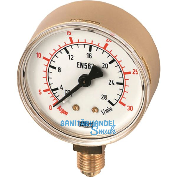 POLOGEN Inhaltsmanometer � 63mm CO2/Argon 0-315 bar