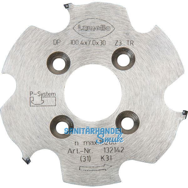 LAMELLO HW-Nutfr�ser f�r P-System CNC 100 x 7 x 30 mm