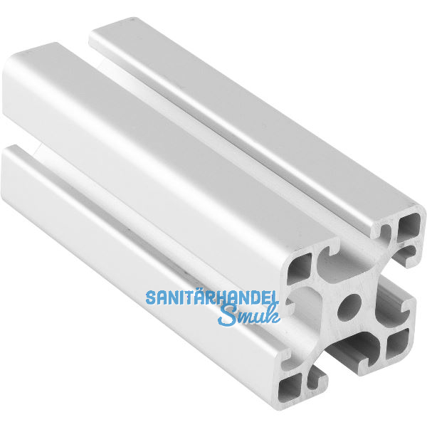 Aluminium Nutprofil ISP Nut 8 L40 leicht 40 x 40 mm 4 Nuten