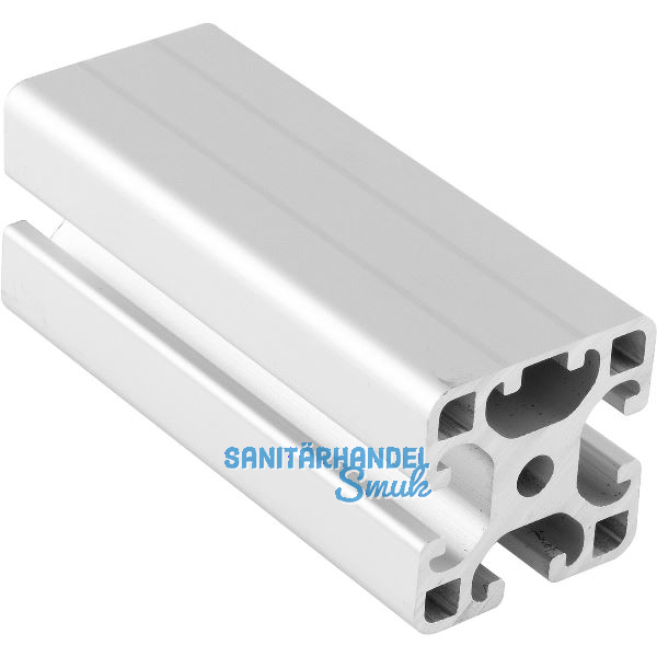 Aluminium Nutprofil ISP Nut 8 L41 leicht 40 x 40 mm 3 Nuten