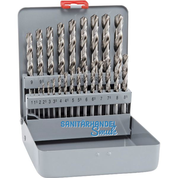 MAYKESTAG Spiralbohrer-Kassette DIN338RN HSS-Co5 � 1-13 mm 25-teilig