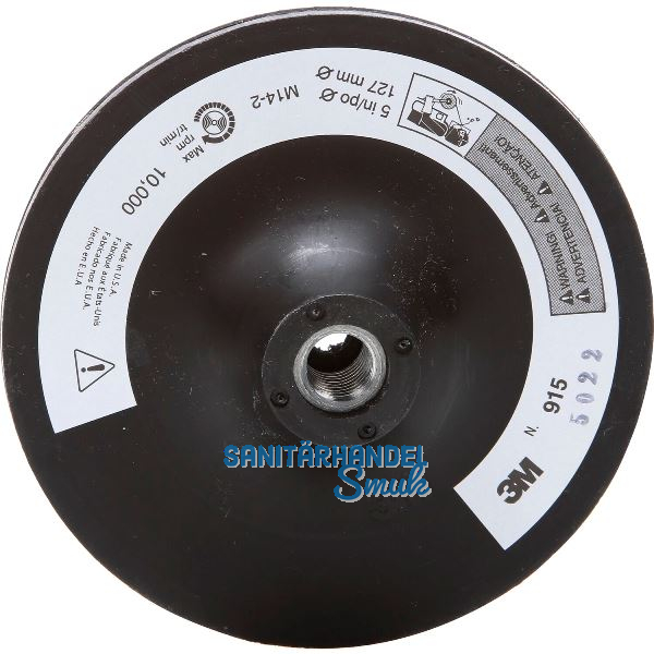 3M Haftst�tzteller DH-AV ohne Zentrierung f�r Vliesscheiben � 125 mm M14