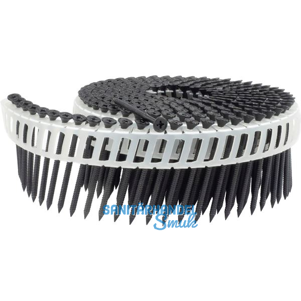 ALSAFIX Nagelschraube L�nge 50 mm FasCoat Kunststoffgebunden 16 Grad schwarz