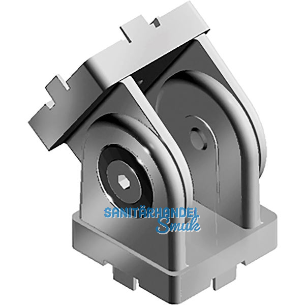 FATH Gelenk Zinkdruckguss f�r Profil 30 x 30 mm Nut 6