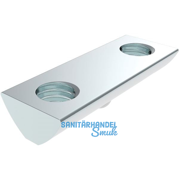 FATH Nutenstein doppelt Nut 8 einschwenkbar mit Federkugel M6