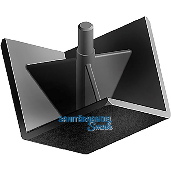 FATH Abdeckkappe f�r Eckwinkel Eckform Profil 40 schwarz