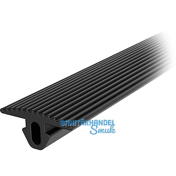 FATH Abdeckprofil NBR T-Form schwarz 20 m Nut 8