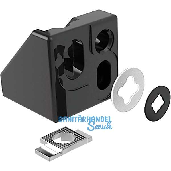 FATH Fl�chenhalteblock Uni 40 ZN schwarz Nut 8