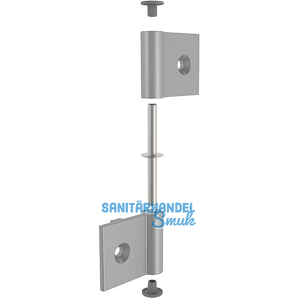 FATH Aluminium-Scharnier leicht 43 x 43 mm Nut 8