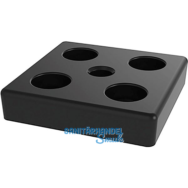 FATH Fussplatte verschraubbar 80 x 80 mm schwarz M10