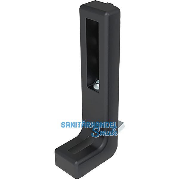 FATH Bodenwinkel 160 mm h�henverstellbar schwarz Nut 8