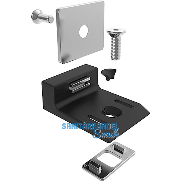 FATH T�ranschlag mit magnetverschluss f�r Nutprofil schwarz