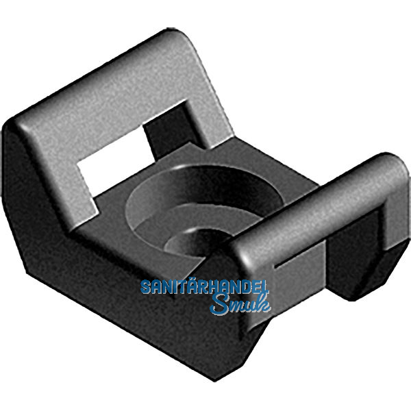 FATH Universal-Kabelbinderblock schwarz Nut 5 - 12