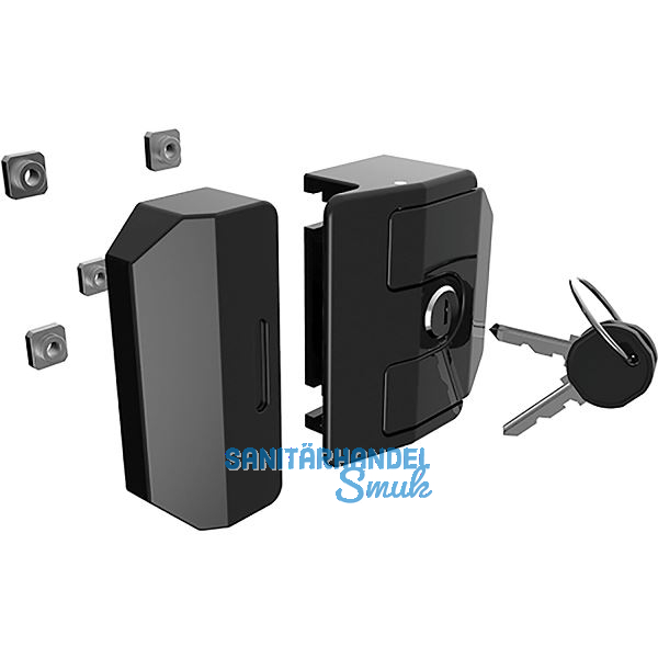 FATH Fallenverschluss Zinkdruckguss schwarz