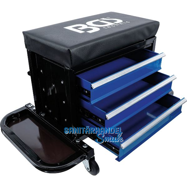 BGS Werkstatt-Rollsitz 550 x 380 x 420 mm 3 Schubladen